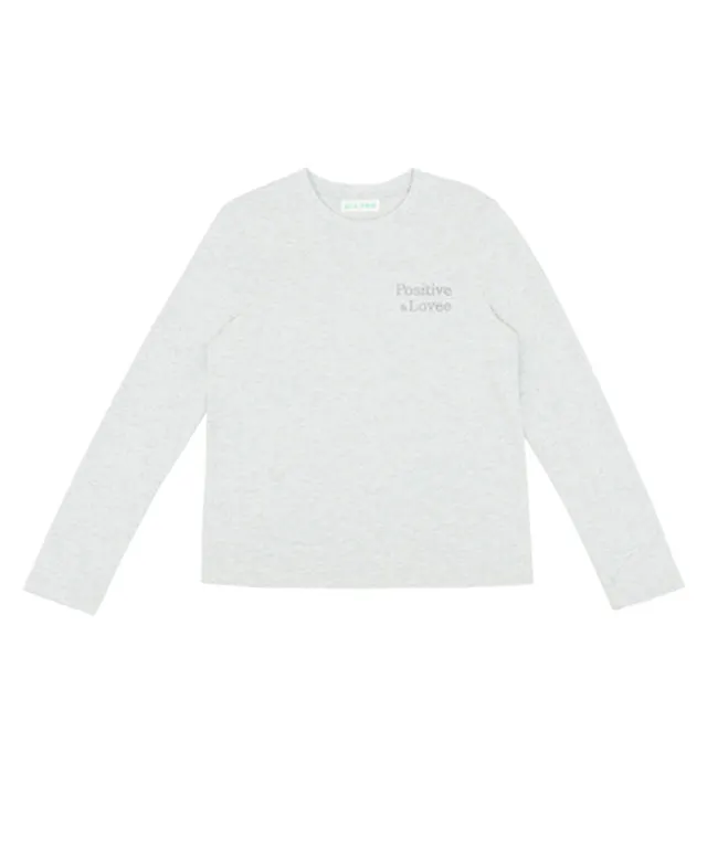 PIV'VEE Basic Long Sleeve T-shirt - Snow Gray