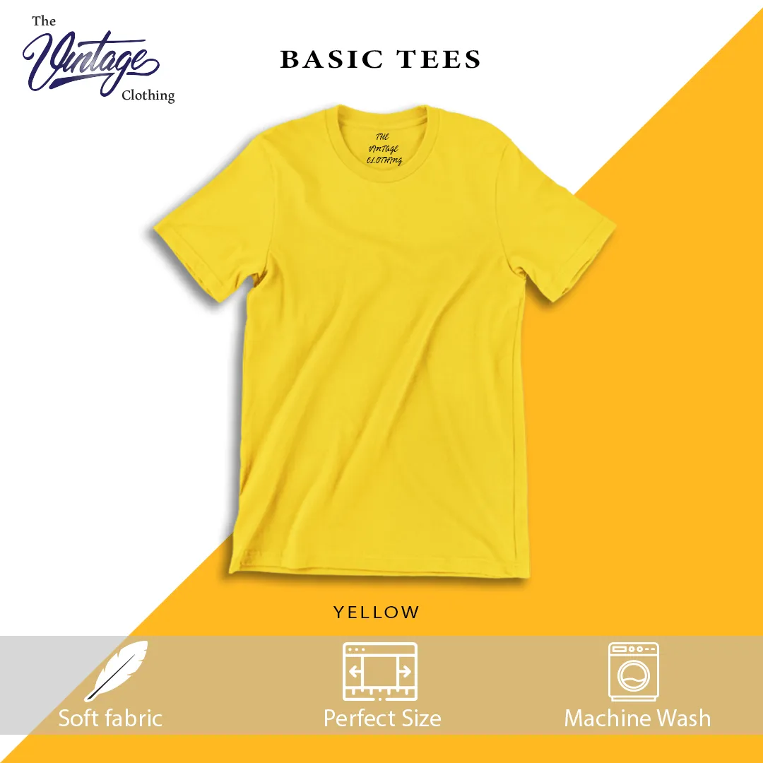 Plain Half sleeves T-Shirts