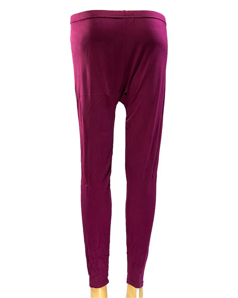 Plain Tights High Quality Fashion for Girls - ELS-8085-Maroon