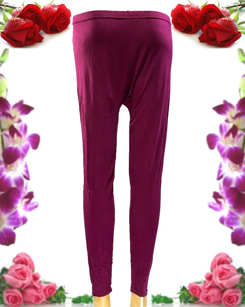 Plain Tights High Quality Fashion for Girls - ELS-8085-Maroon