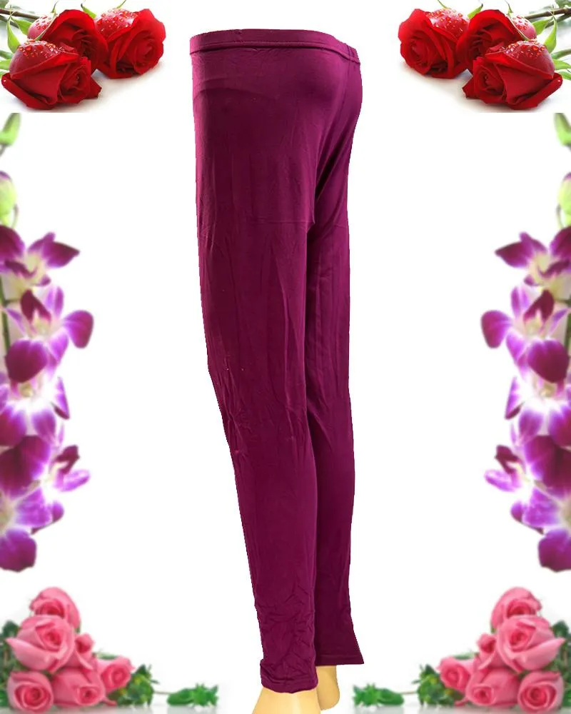 Plain Tights High Quality Fashion for Girls - ELS-8085-Maroon