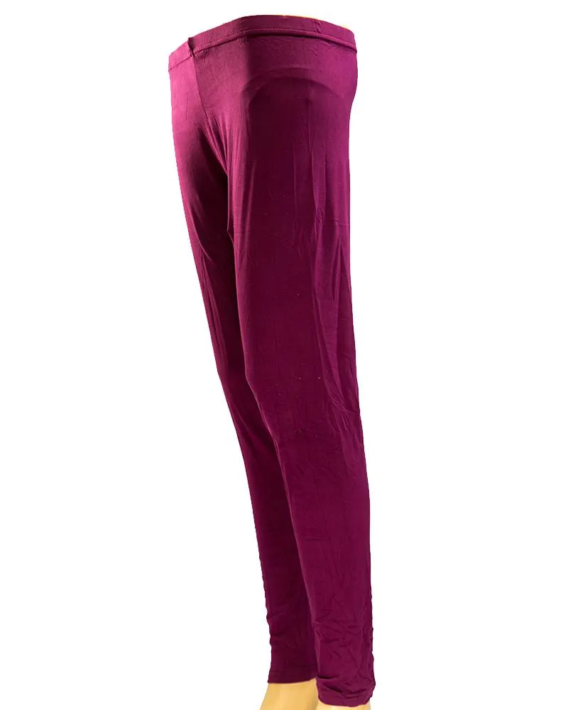 Plain Tights High Quality Fashion for Girls - ELS-8085-Maroon