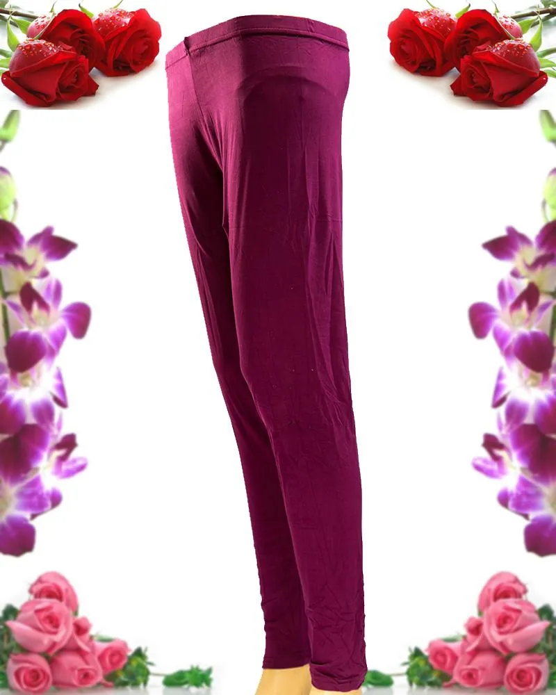 Plain Tights High Quality Fashion for Girls - ELS-8085-Maroon