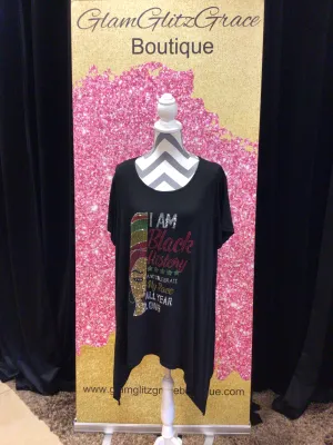 Plus Size Black History Graphic T-shirt