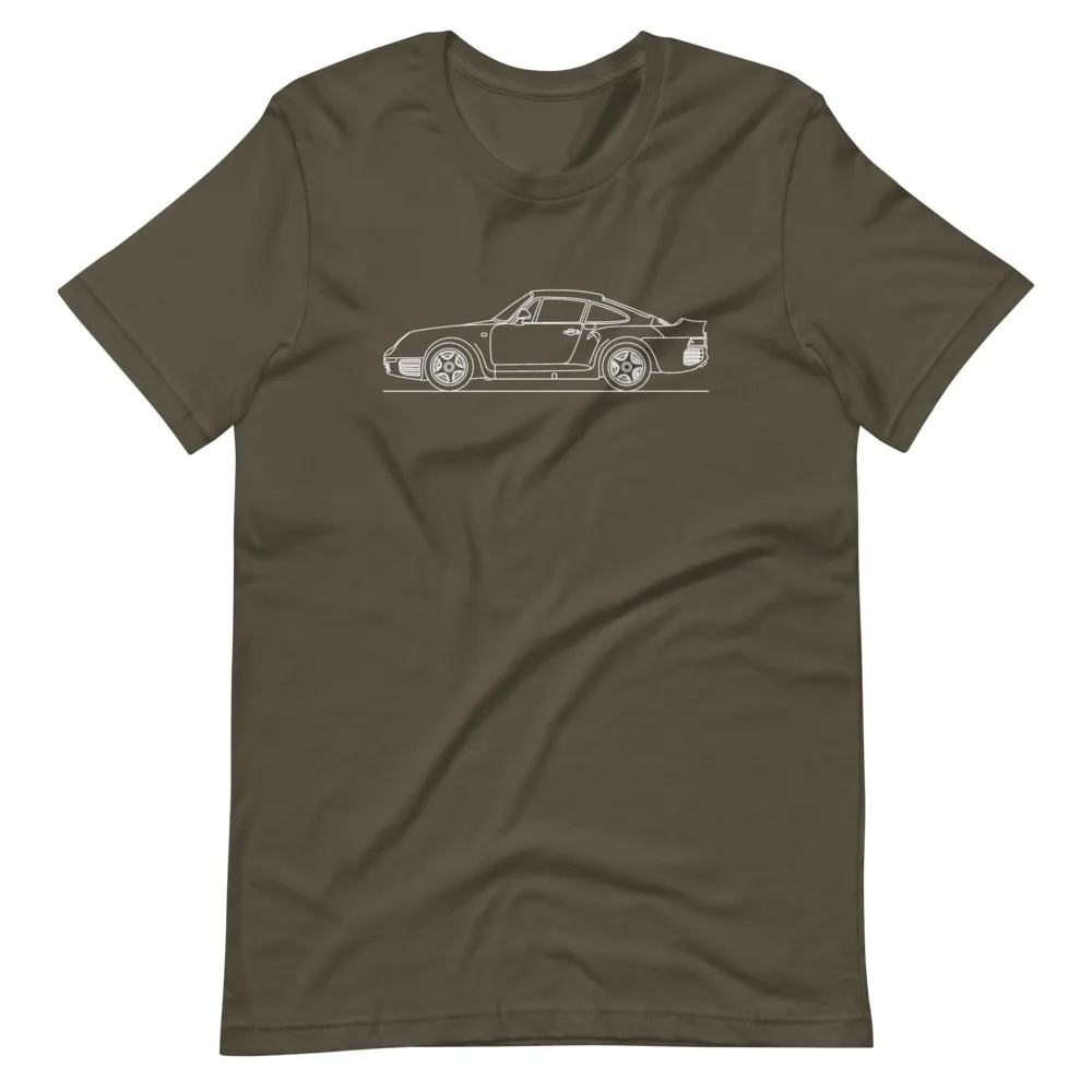 Porsche 959 silhouette T-shirt