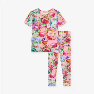 Posh Peanut Elizabeth Short Sleeve Basic Pajama Set
