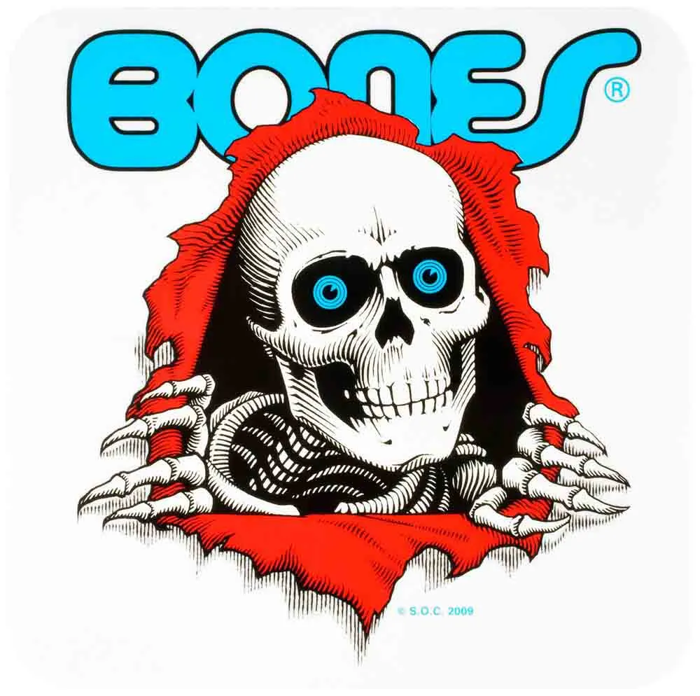 Powell Peralta - Ripper Bumper 5" Sticker White