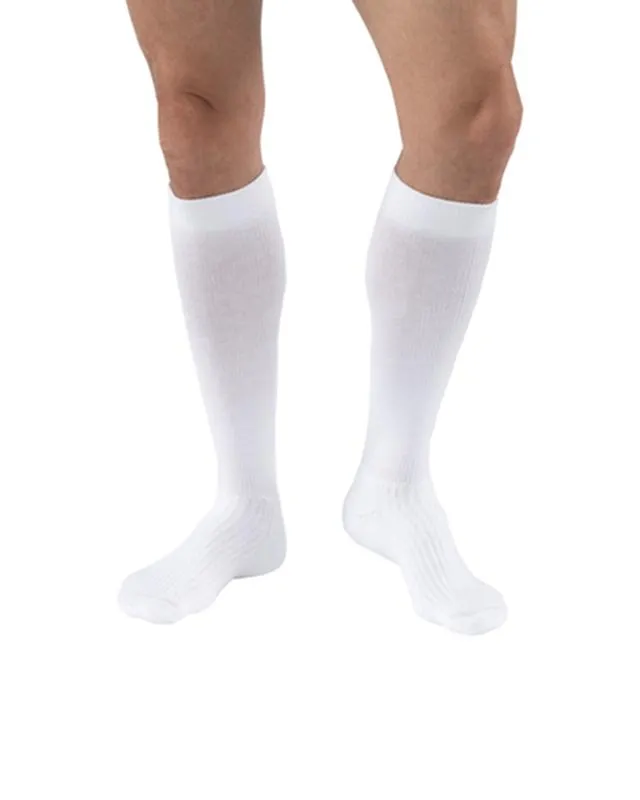 PR/1 JOBST ACTIVEWEAR UNISEX, KNEE HIGH, 15-20MMHG, XL, FULL CALF, WHITE, CLOSED TOE