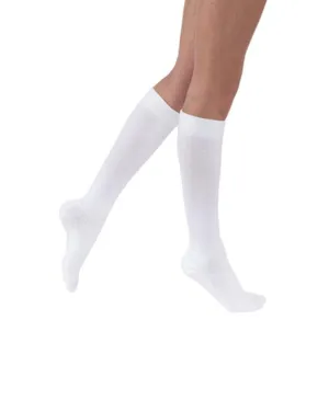 PR/1 JOBST ACTIVEWEAR UNISEX, KNEE HIGH, 15-20MMHG, XL, FULL CALF, WHITE, CLOSED TOE
