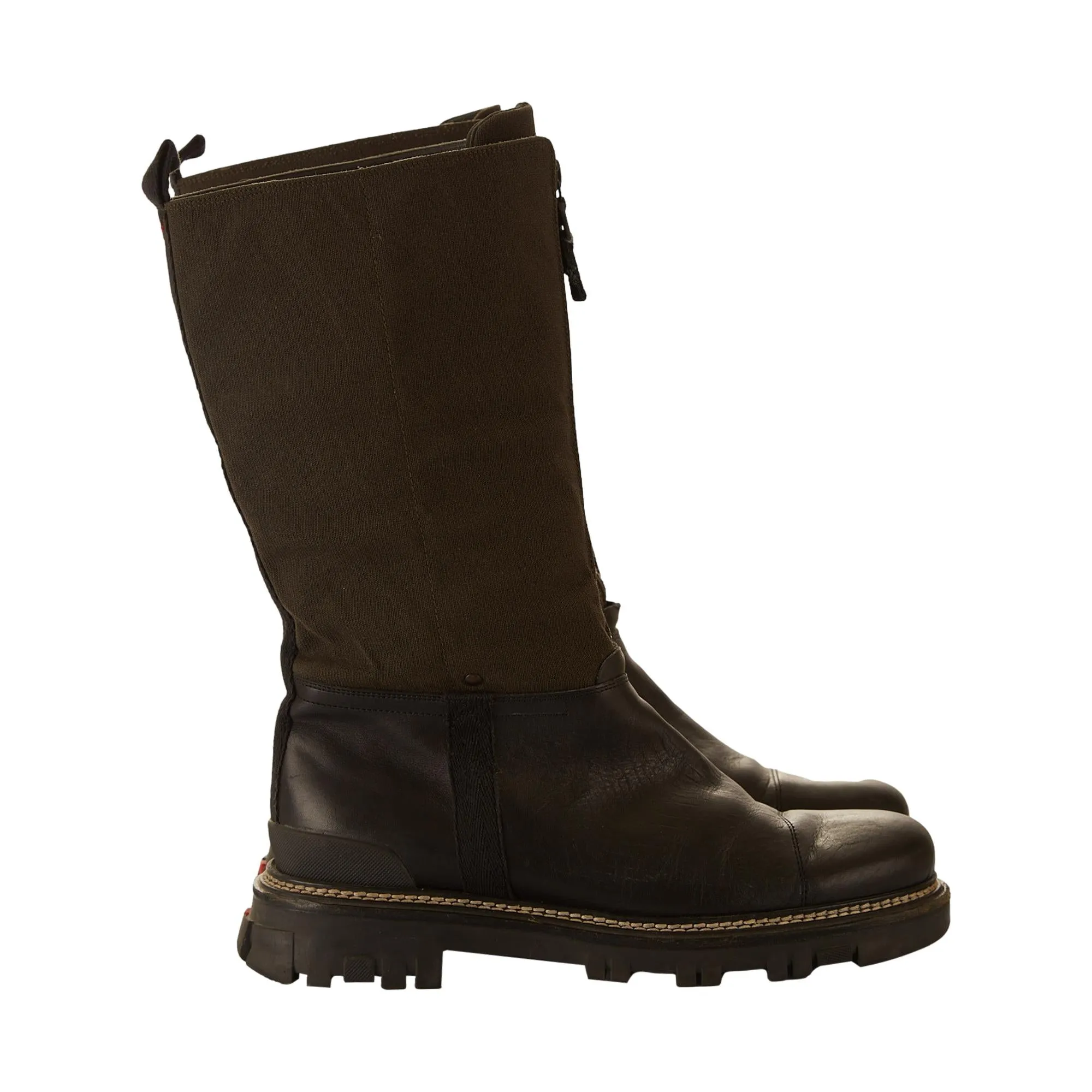 Prada Canvas Utility Boots