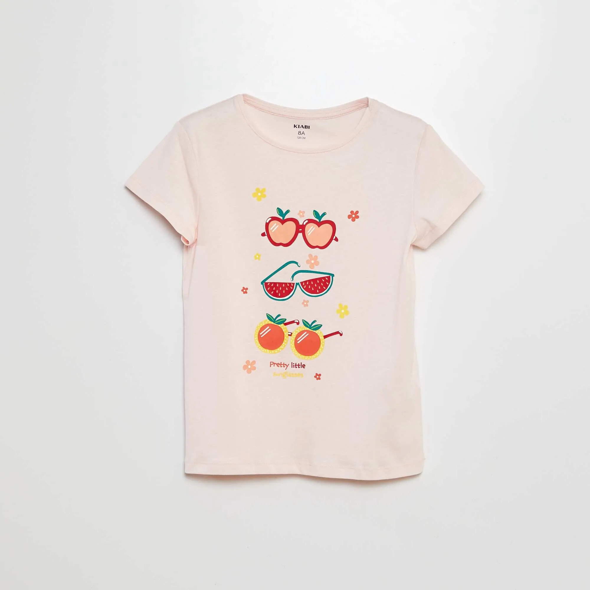 Printed basic T-shirt PINK