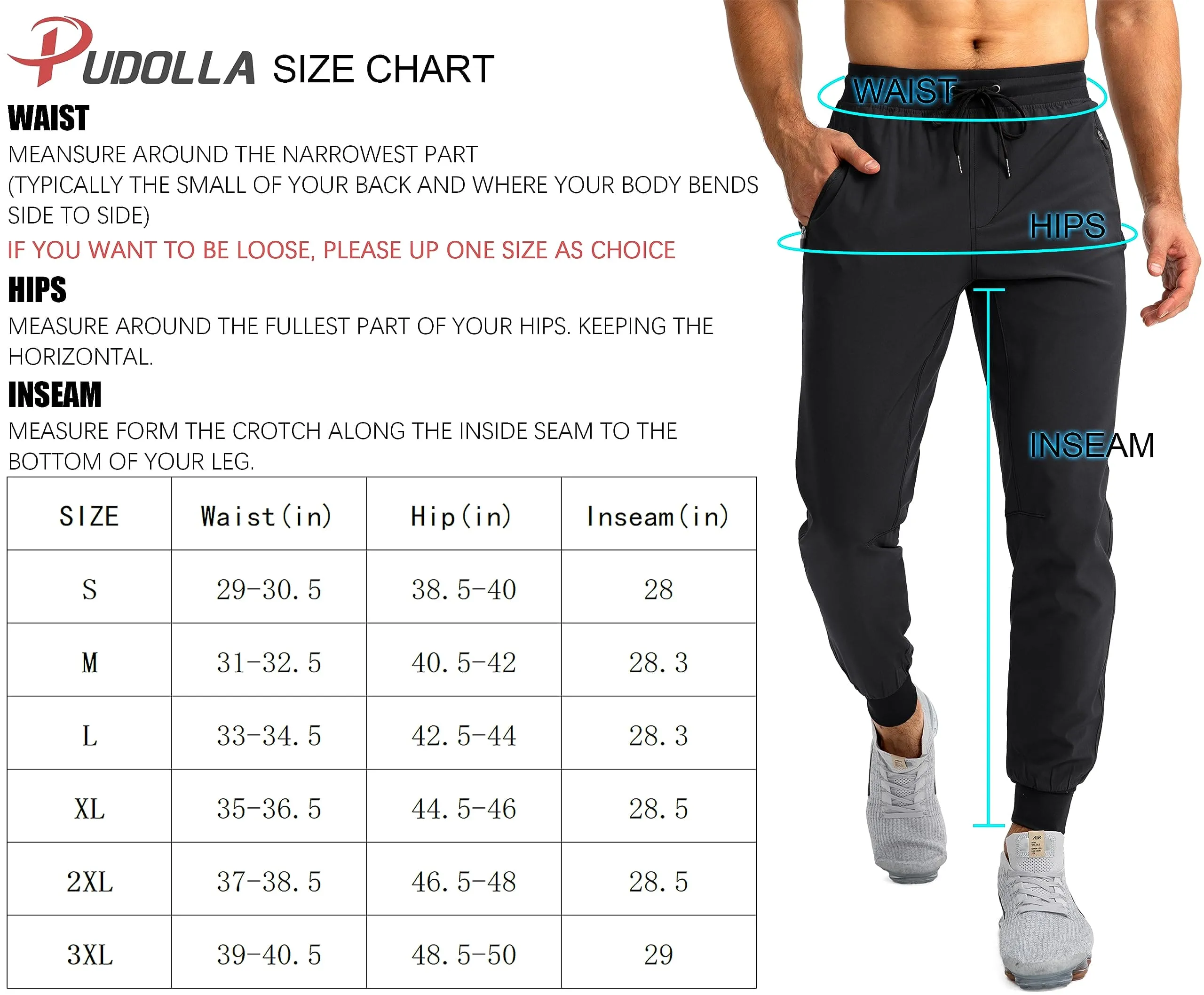 Pudolla Men's Lightweight Jogger Pants Workout Running Tapered Joggers for Men with Zipper Pockets for Athletic Travel Casual(Tea Green)