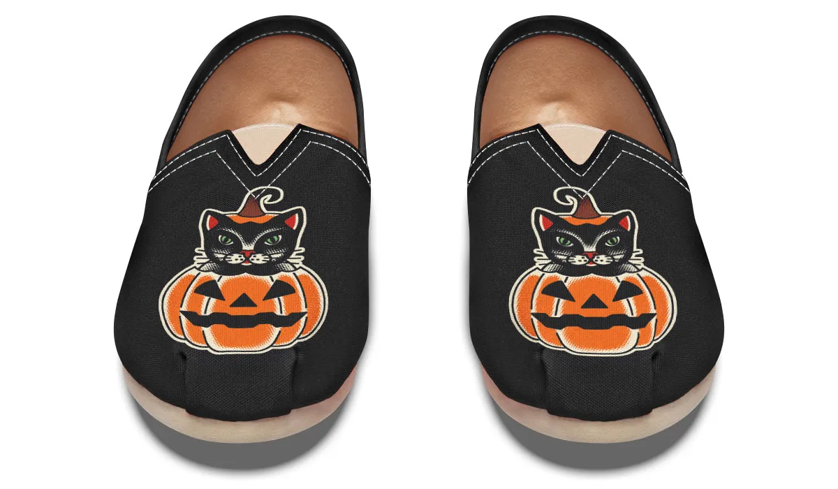 Pumpkin Cat Casual Shoes