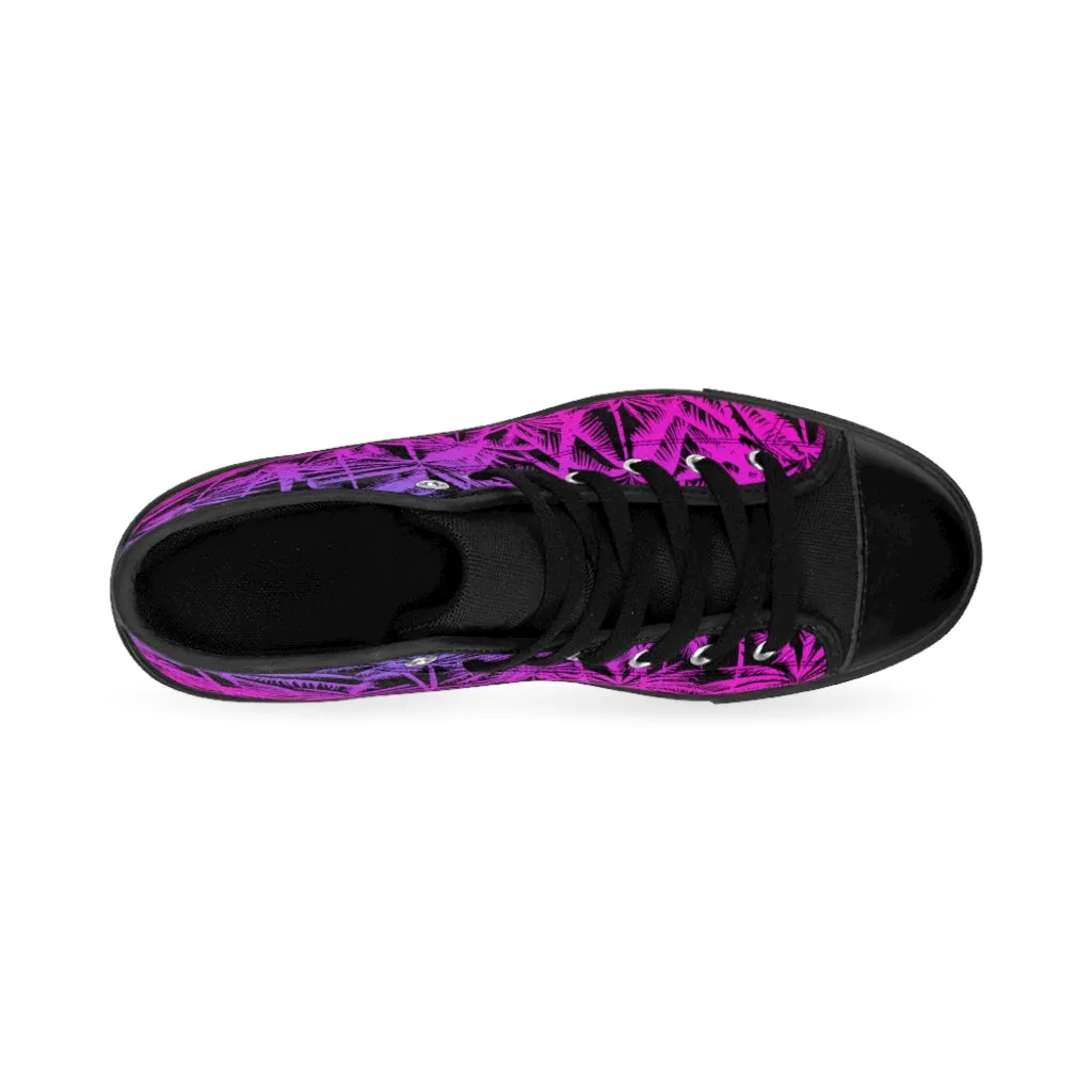 Purple Palms - Women's High-top Sneakers