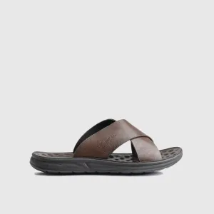 Push In Sandal Brown 00673