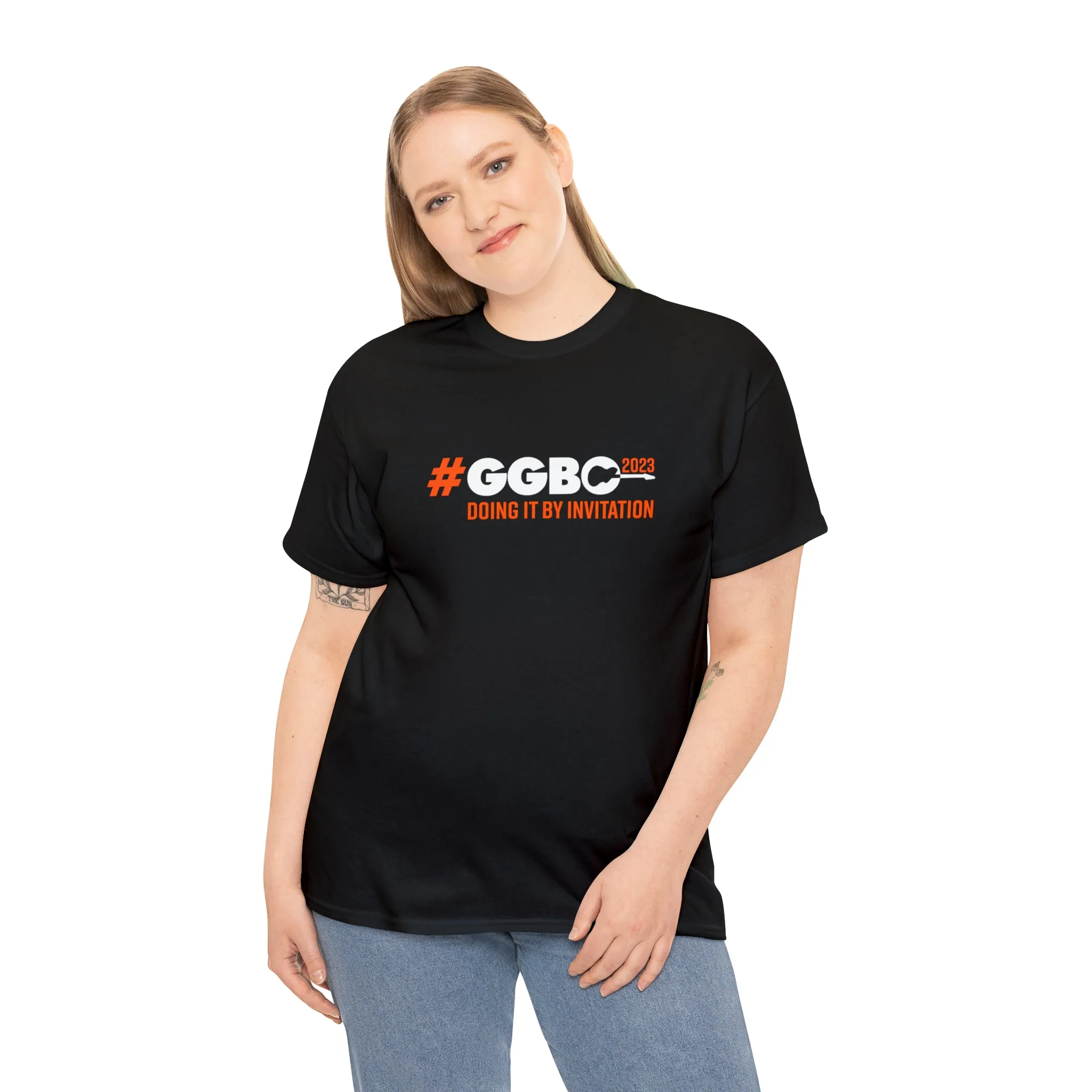 "I'm doing it by Invitation!" Unisex Heavy Cotton Tee