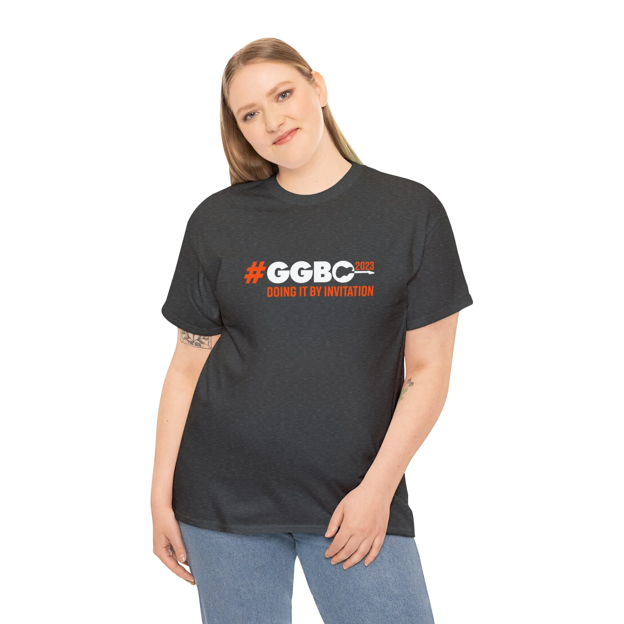 "I'm doing it by Invitation!" Unisex Heavy Cotton Tee