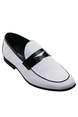 "New Yorker" White Suede Frederico Leone Tuxedo Shoes