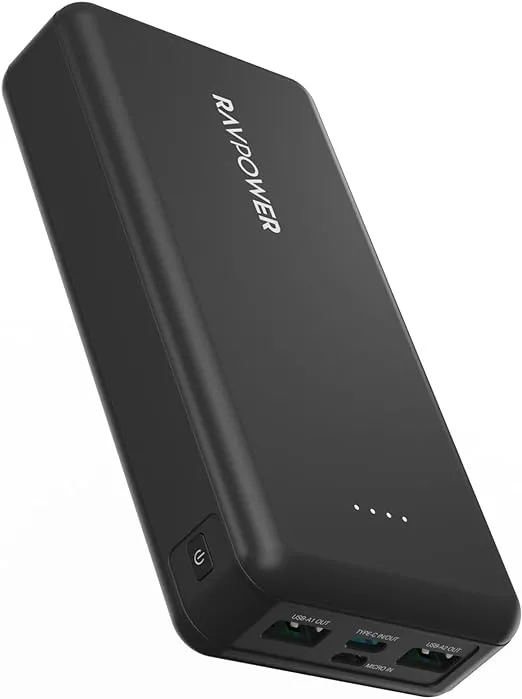 Rav Power RP-PB1216 PD Pioneer 20000mAh 15W 4 Ports Power Bank Black Global Version
