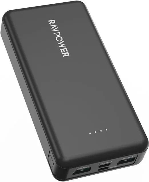 Rav Power RP-PB1216 PD Pioneer 20000mAh 15W 4 Ports Power Bank Black Global Version