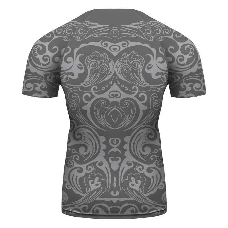 Ravenclaw Harry Potter Long sleeve Compression Training Rash Guard for MMA BJJ Wrestling