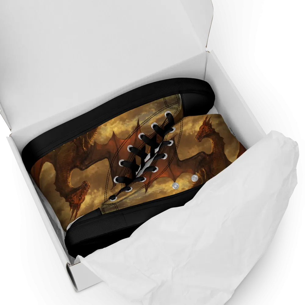 Red Dragon High Top Shoes