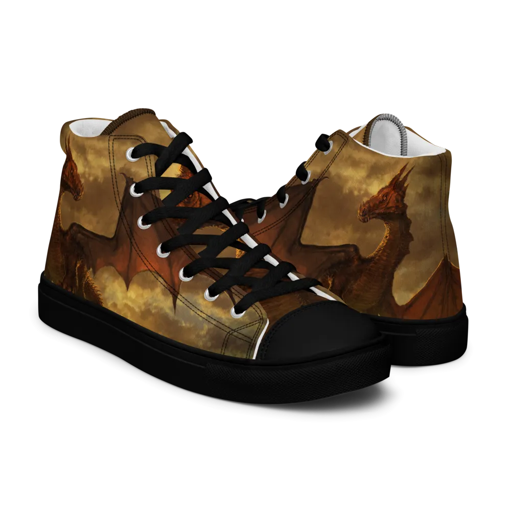 Red Dragon High Top Shoes