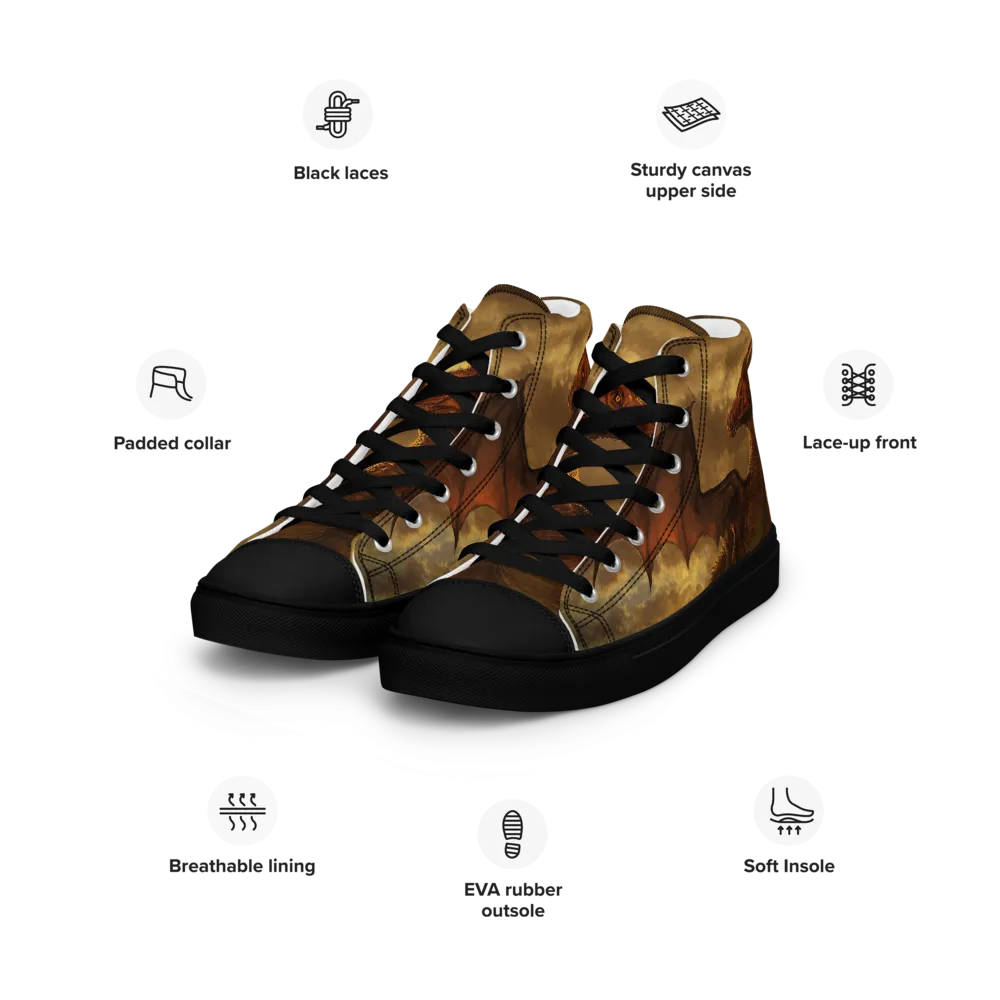 Red Dragon High Top Shoes