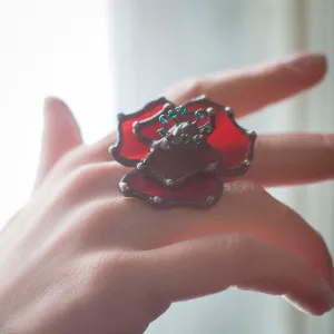 Red Flower Ring