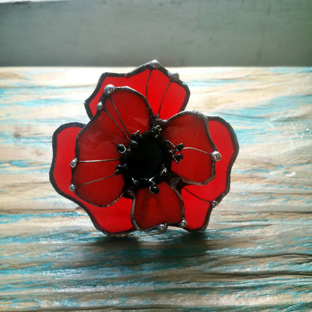 Red Flower Ring