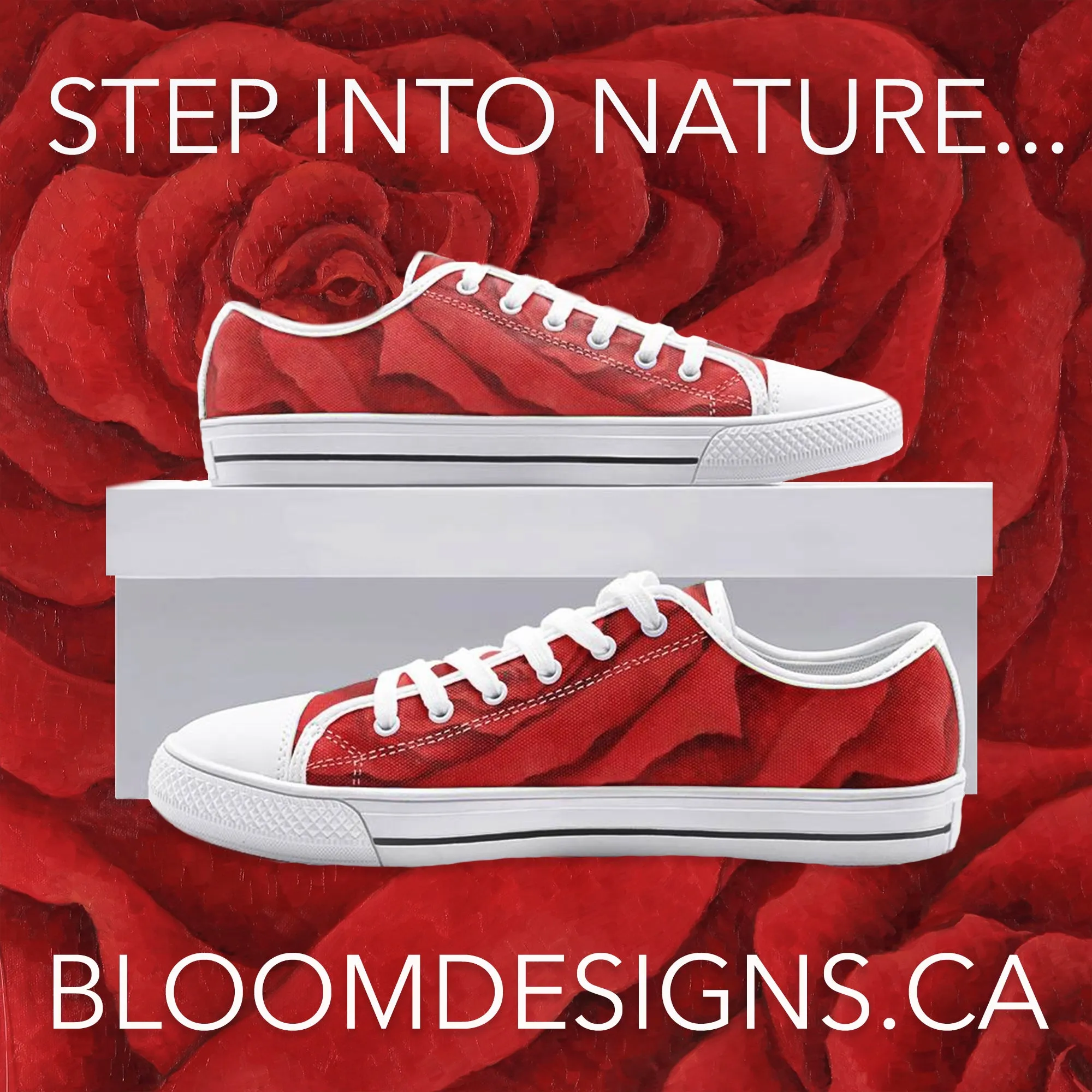 Red Rose Low-top Sneakers