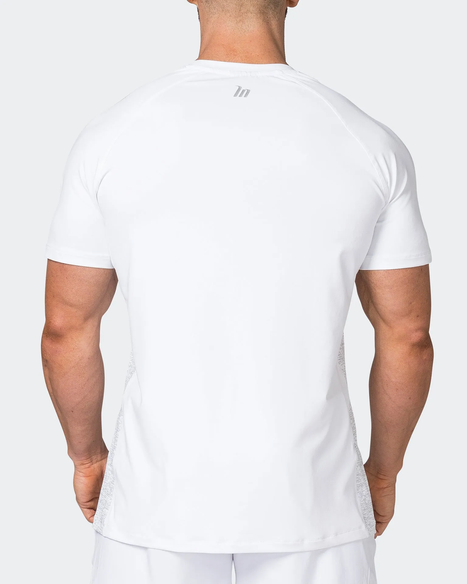 Reflective Running Tee - White