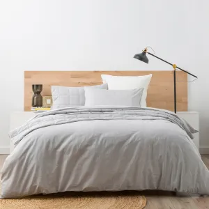 Renee Taylor Chambray Washed Cotton Quilt cover Set - Castlerock