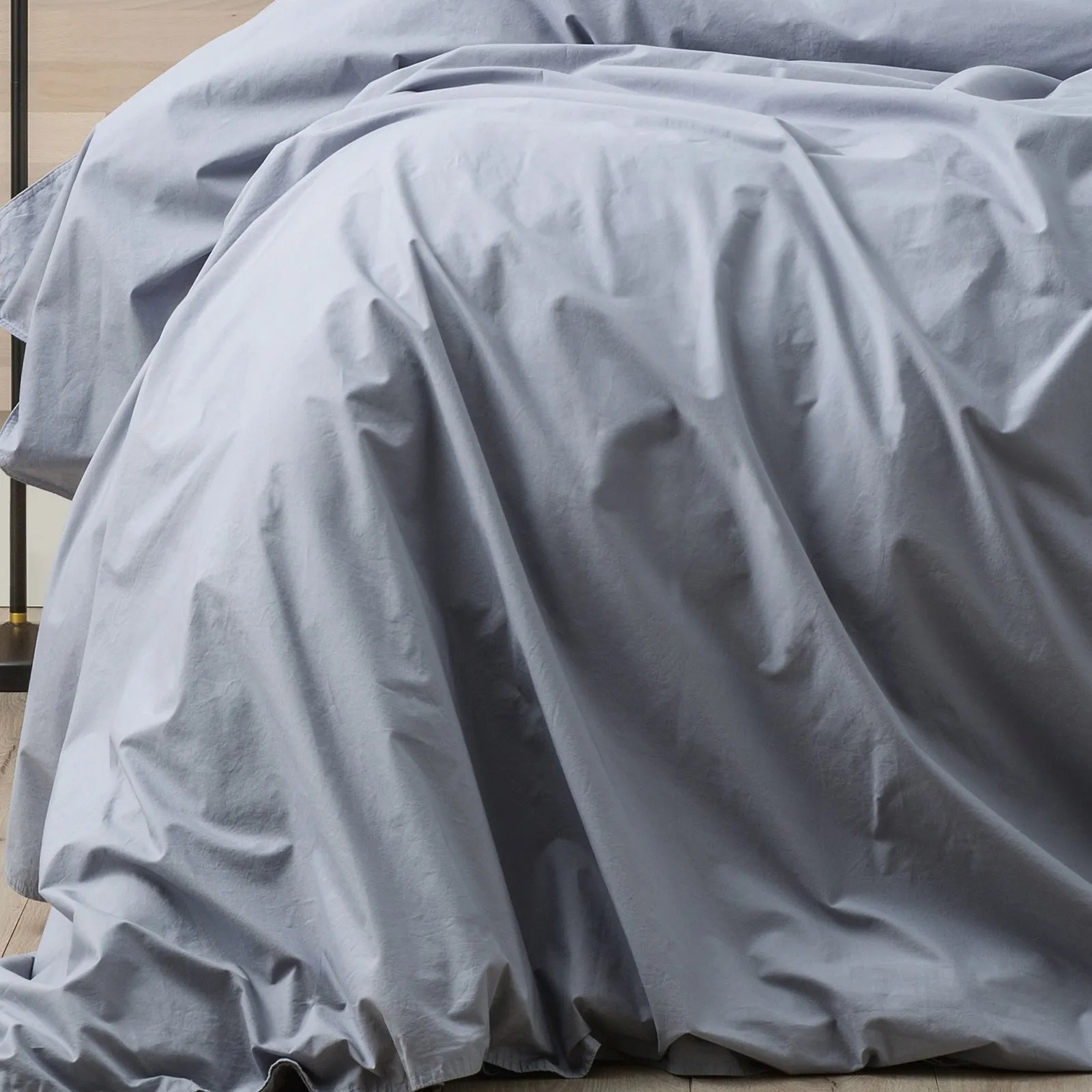 Renee Taylor Helena Vintage Stone washed Quilt Cover Set - Dusty Blue