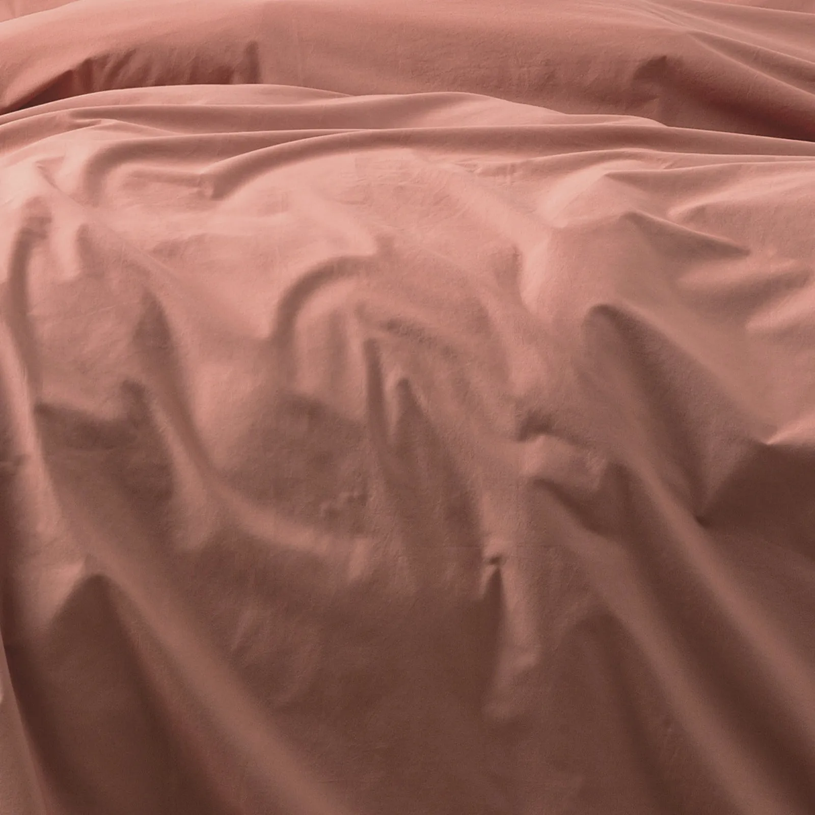 Renee Taylor Helena Vintage Stone washed Quilt Cover Set - Redwood