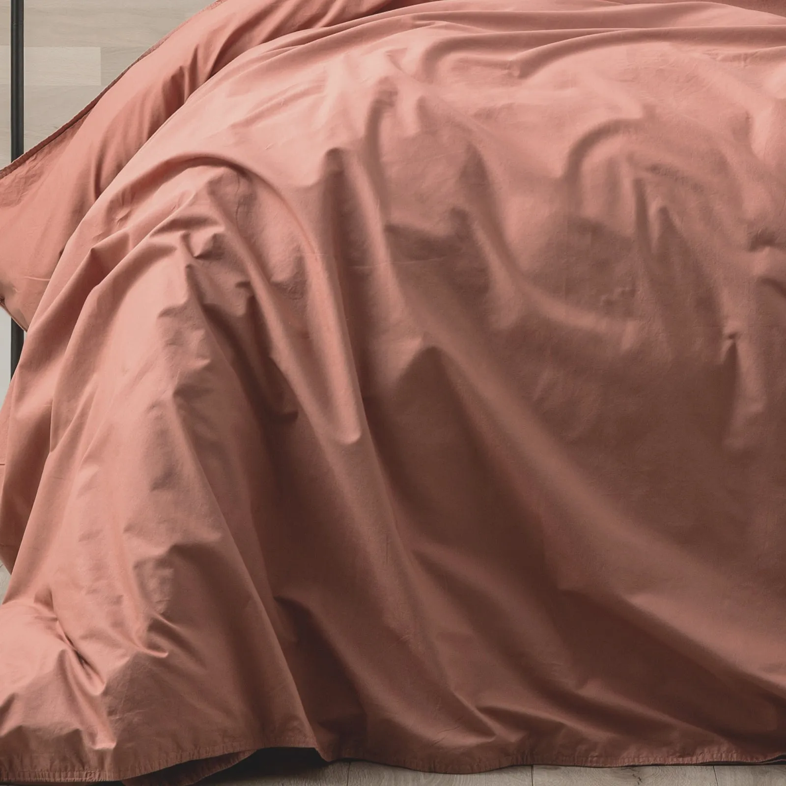Renee Taylor Helena Vintage Stone washed Quilt Cover Set - Redwood