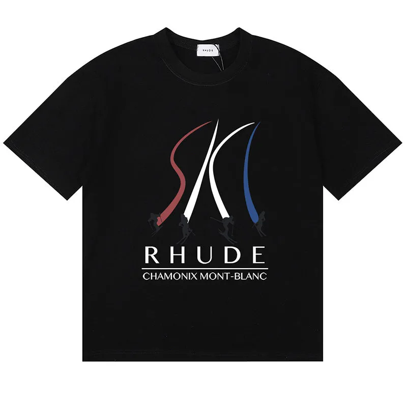 RHUDE Chamonix Mont-Blanc T-Shirts