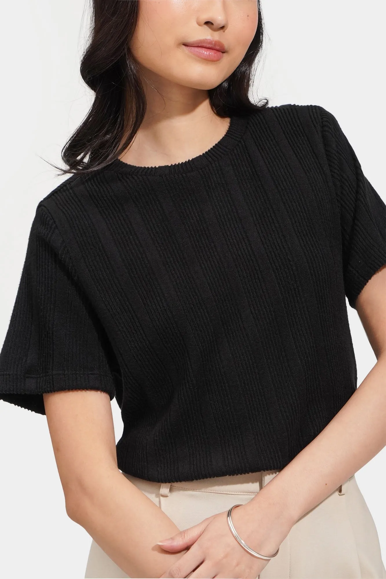 Ribbed Tee