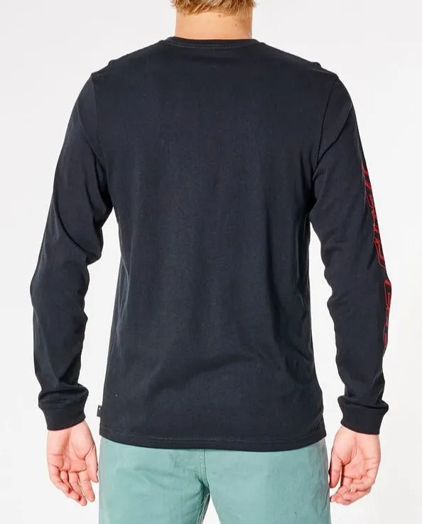 Rip Curl Fade Out Icon Long Sleeve Tee