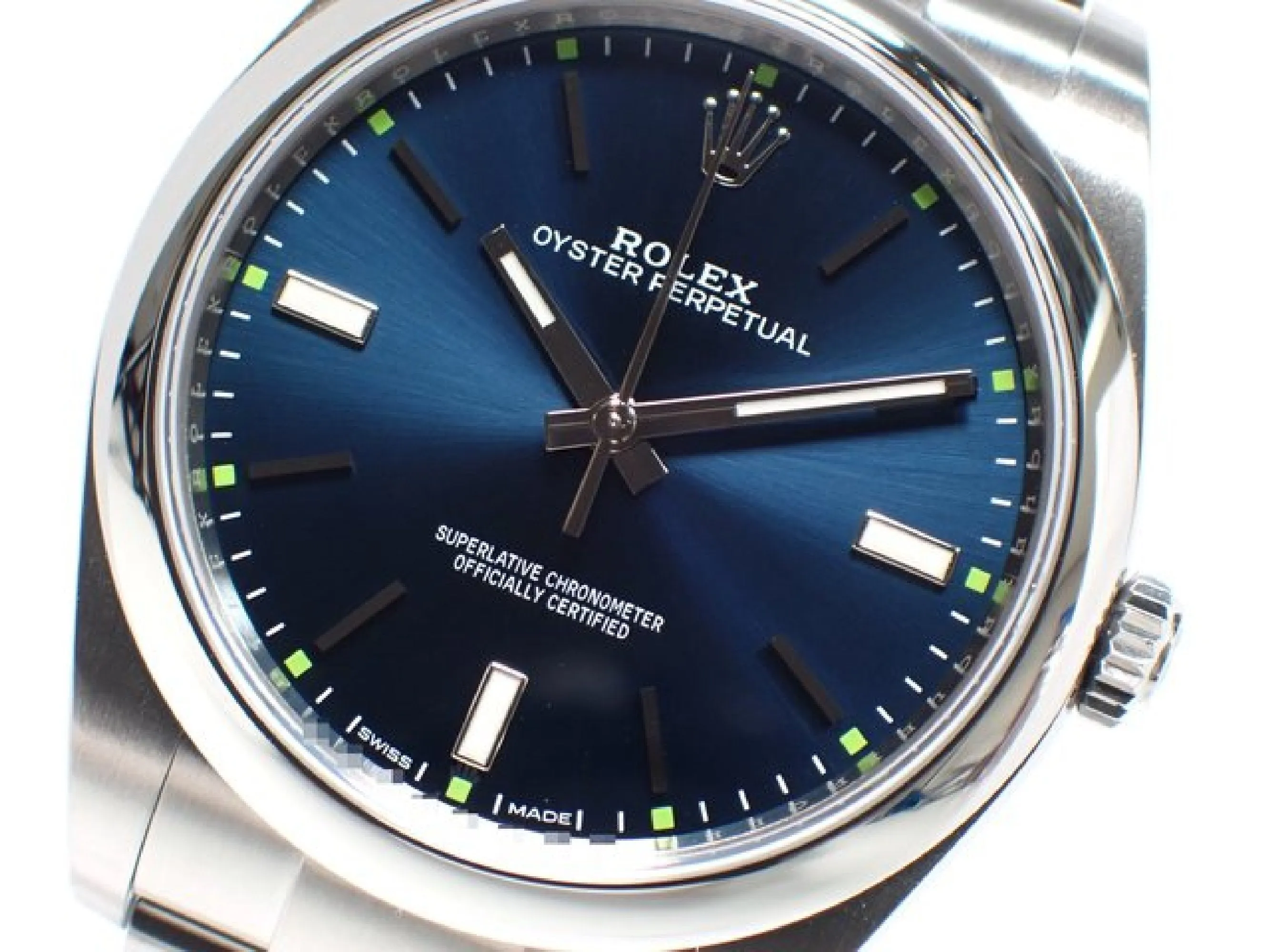 ROLEX Oyster PERPETUAL 39 blue Dial 114300 Mens 178599927