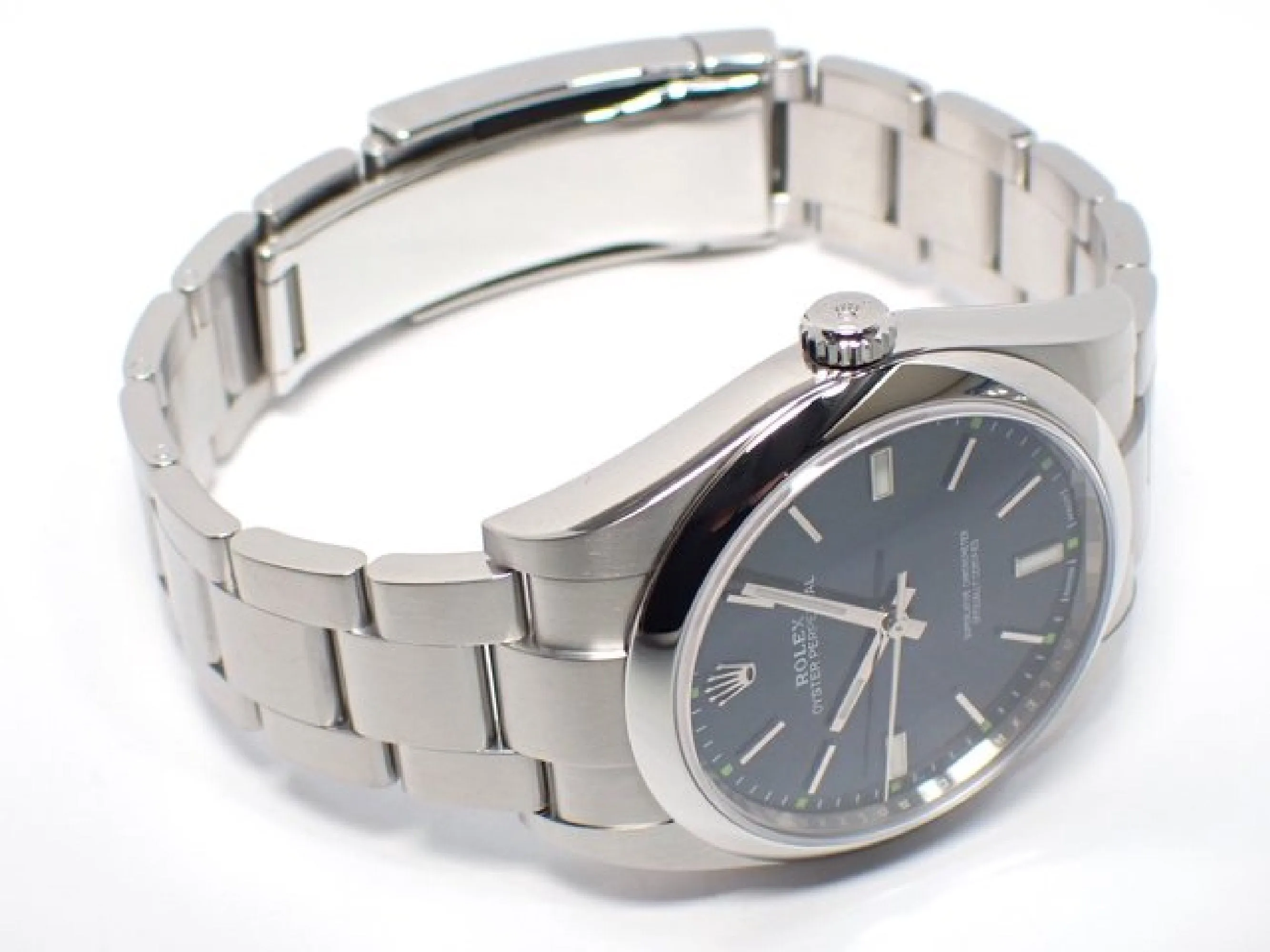 ROLEX Oyster PERPETUAL 39 blue Dial 114300 Mens 178599927