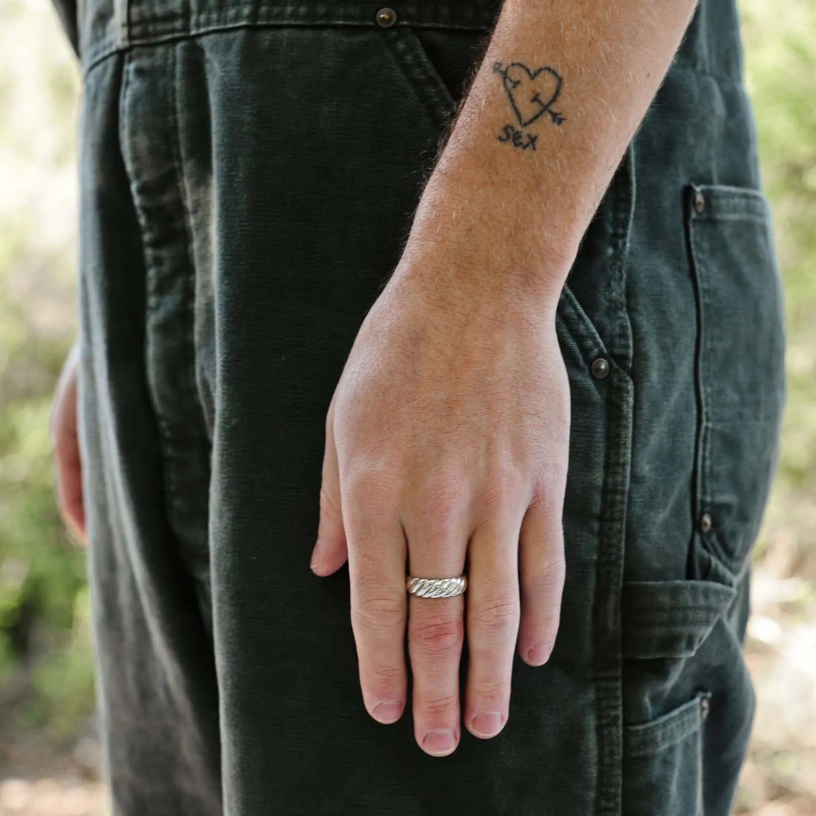 Rope Band Ring, 7mm