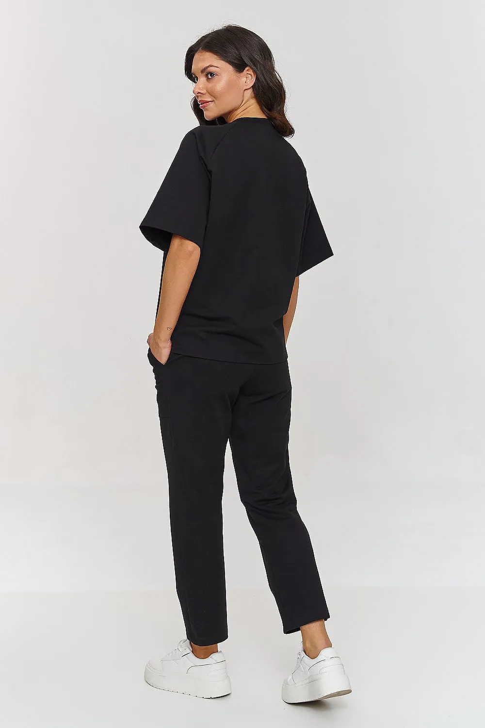 Round neck comfortable tracksuit set