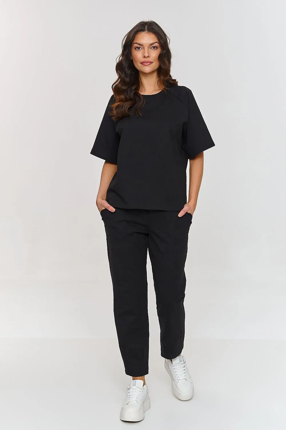 Round neck comfortable tracksuit set