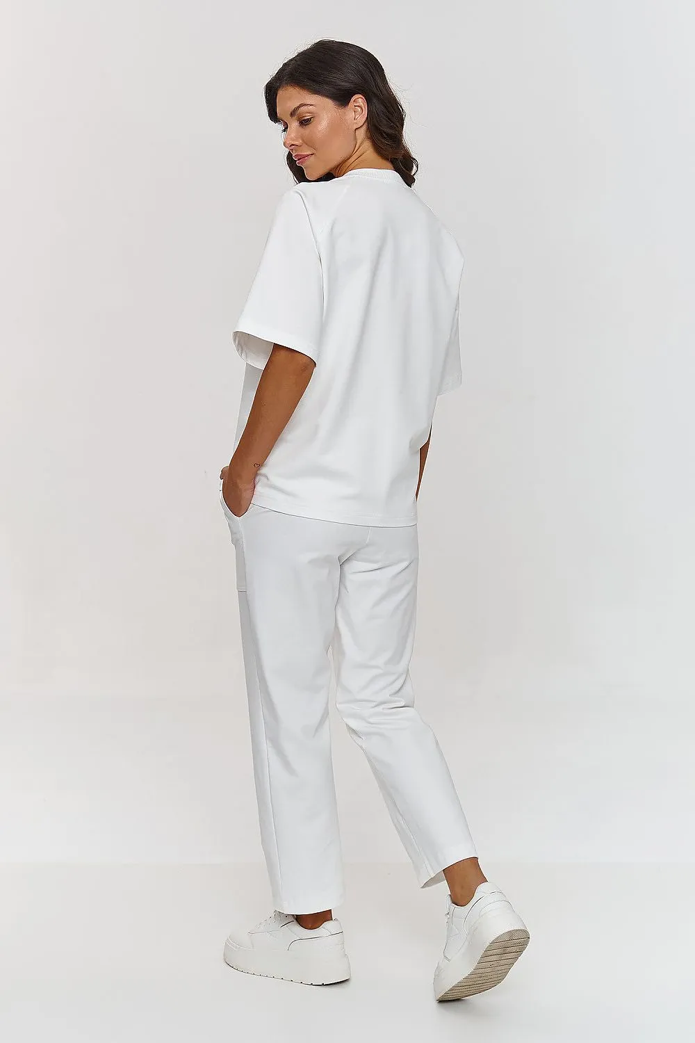 Round neck comfortable tracksuit set