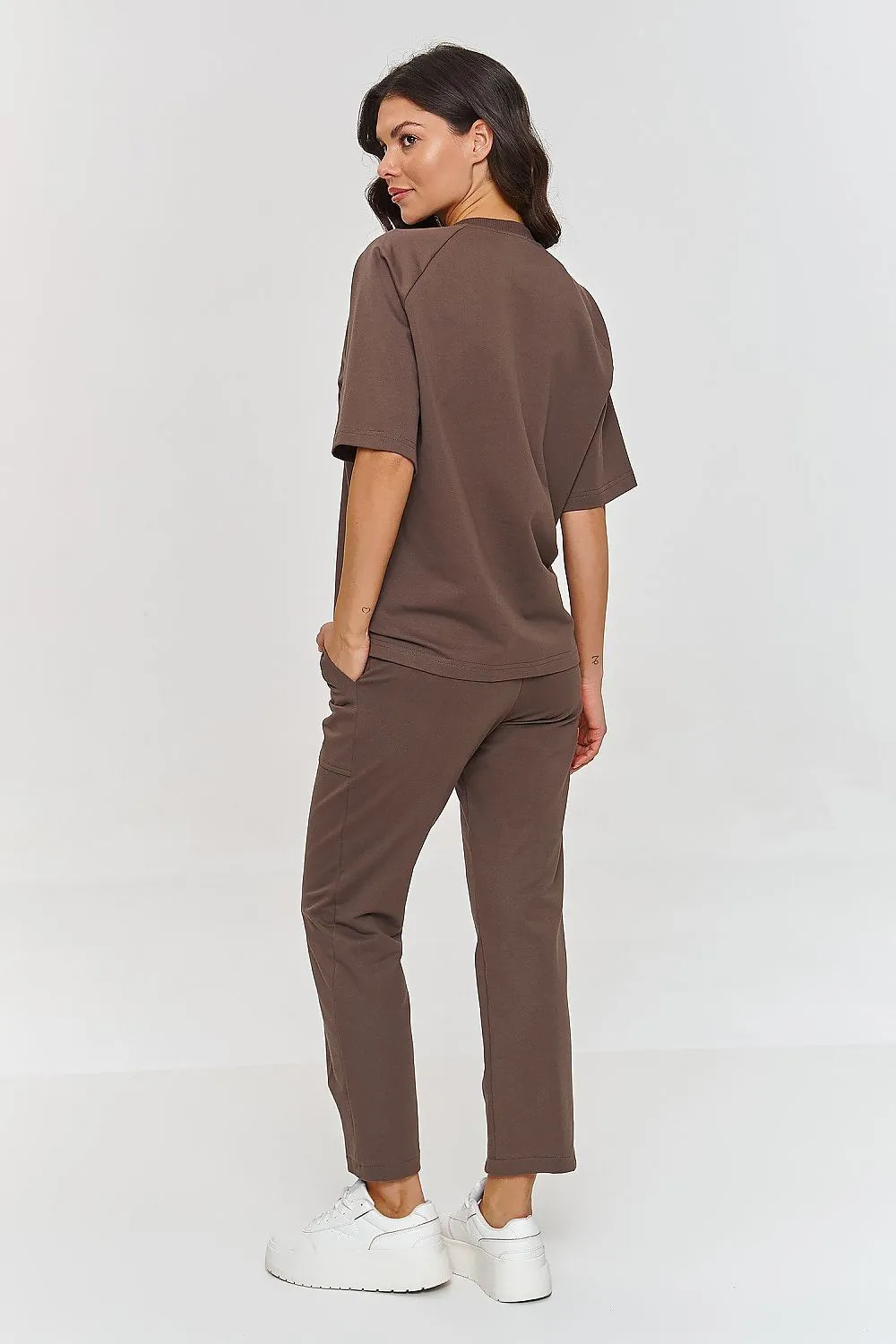 Round neck comfortable tracksuit set