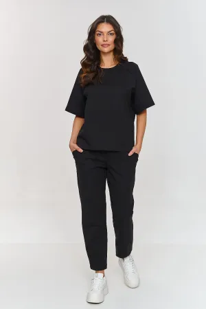 Round neck comfortable tracksuit set