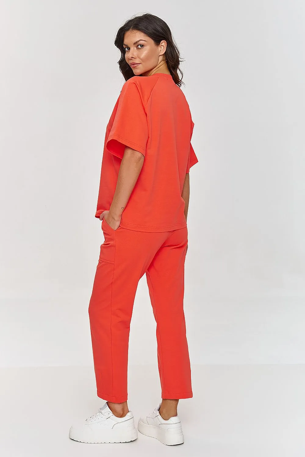 Round neck comfortable tracksuit set
