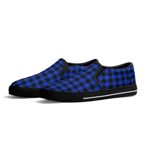 Royal Blue Buffalo Mens Canvas Slip On Shoes