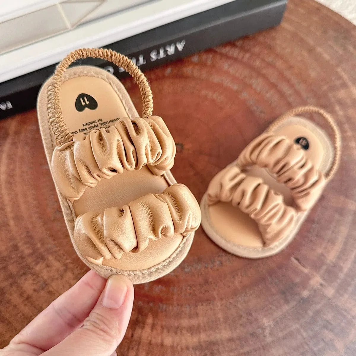 Ruffle Strap Baby Sandals – Soft & Stylish